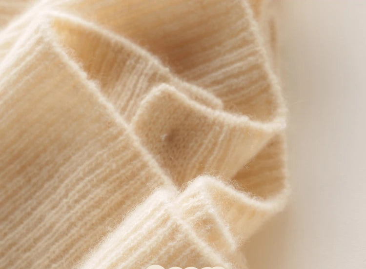 Cashmere Casual V-Neck Knit Sweater