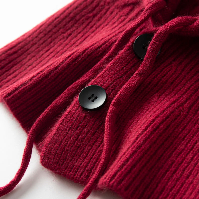 Cashmere Knitted Fashion Scarf And Hat