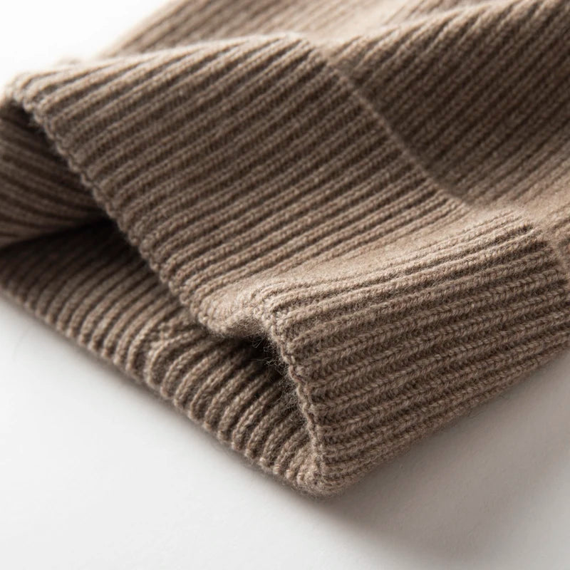 Solid Color Cashmere Soft Knit Hat